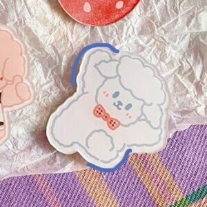 Kawaii Fluffy White Lamb Brooch Pin